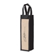 aerial view a black napa wine gift tote, image 1 of 2