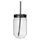 aerial view a black fiesta mason jar tumbler - 22 oz, image 1 of 2