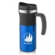 aerial view a blue 16 oz malmo travel mug, image 1 of 5