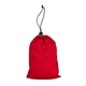 aerial view a red/red lightweight portable basecamp nylon hammock, image 1 of 7