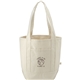 aerial view a natural organic cotton tote bag, image 1 of 7