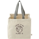 aerial view a natural organic cotton shopper tote, image 1 of 6
