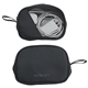 aerial view a black aeroloft(r) jet black tech organizer mesh pouch, image 1 of 3