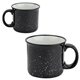 aerial view a black forge 15 oz ceramic mug, image 1 of 2