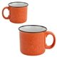 aerial view a orange forge 15 oz ceramic mug, image 1 of 2