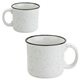 aerial view a white forge 15 oz ceramic mug, image 1 of 2