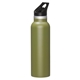 a forest green colson 20 oz vacuum insulated water bottle w / straw lid