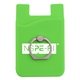 a lime silicone wallet with ring