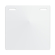 a white 3 1/2 x 3 1/2 plastic identification badge