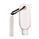 aerial view a group of 1.9 oz spf 30 sunscreen with carabiner and spf 15 lip balm in white tube with hook cap, image 1 of 12