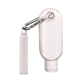 aerial view a group of 1.9 oz spf 30 sunscreen with carabiner and spf 15 lip balm in white tube with hook cap, image 11 of 12