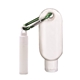 aerial view a group of 1.9 oz spf 30 sunscreen with carabiner and spf 15 lip balm in white tube with hook cap, image 5 of 12