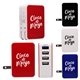 a group of 4 port usb folding wall charger