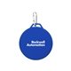 aerial view a blue fabric bluetooth speaker, image 2 of 2
