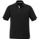 aerial view a black/white (995) mens kiso short sleeve performance polo, image 1 of 5