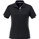 aerial view a navy/white (575) womens kiso short sleeve performance polo, image 1 of 5