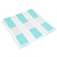 aerial view a white with light blue stripes 100 cotton seaside beach towel, image 1 of 3