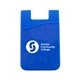 a royal blue silicone cell phone wallet