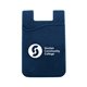 a navy blue silicone cell phone wallet