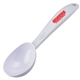 aerial view a white promotional personalized scooper - plastic ice cream scoop, image 1 of 2