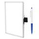aerial view a custom notebook & blue pen 4 x 6 perfect paper cover notebook with pen, image 1 of 2