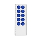 aerial view a white with royal blue 6 push pop it stress reliever ruler, image 1 of 2