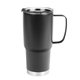 aerial view a black 30 oz lisbon stainless steel tumbler, image 1 of 3