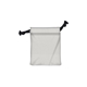a white 5 w x 6 h canvas drawstring bag