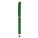 aerial view a metallic green haiden aluminum stylus pen, image 1 of 3