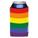 aerial view a rainbow horizontal koozie(r) britepix(r) can cooler, image 1 of 5