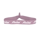 aerial view a pink 3/4 fold - over elastic headband, image 1 of 2
