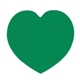 a green heart - shaped rubber jar opener