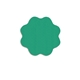 a green daisy - shaped rubber jar opener