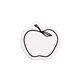 a white apple - shaped rubber jar opener