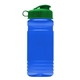a blue bottle & frost infuser basket & green lid groove 20 oz tritan(tm) infuser bottle with flip lid and tritan(tm) infuser