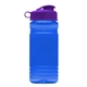 a blue bottle & frost infuser basket & violet lid groove 20 oz tritan(tm) infuser bottle with flip lid and tritan(tm) infuser