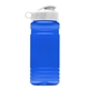 a blue bottle & frost infuser basket & white lid groove 20 oz tritan(tm) infuser bottle with flip lid and tritan(tm) infuser