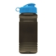 a smoke bottle & frost infuser basket & cyan lid groove 20 oz tritan(tm) infuser bottle with flip lid and tritan(tm) infuser