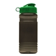 a smoke bottle & frost infuser basket & green lid groove 20 oz tritan(tm) infuser bottle with flip lid and tritan(tm) infuser