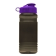 a smoke bottle & frost infuser basket & violet lid groove 20 oz tritan(tm) infuser bottle with flip lid and tritan(tm) infuser