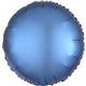 a azure blue 17 round helium saver xtralife(r) foil balloons