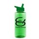 a green bottle & green lid the mountaineer - 36 oz tritan(tm) bottle with flip straw lid
