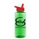 a green bottle & red lid the mountaineer - 36 oz tritan(tm) bottle with flip straw lid