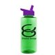 a green bottle & violet lid the mountaineer - 36 oz tritan(tm) bottle with flip straw lid