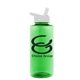 a green bottle & white lid the mountaineer - 36 oz tritan(tm) bottle with flip straw lid