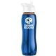 a blue bottle & white lid & orange accent collar slim grip - 25 oz tritan(tm) bottle with flip straw lid and accent collar