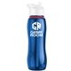a blue bottle & white lid & red accent collar slim grip - 25 oz tritan(tm) bottle with flip straw lid and accent collar