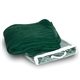 a forest green coral micro - plush fleece throw