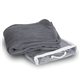 a grey coral micro - plush fleece throw