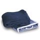 a navy coral micro - plush fleece throw